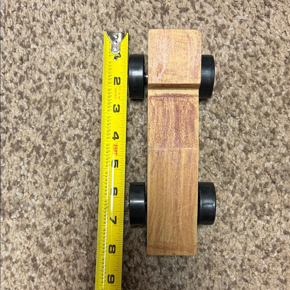 Wooden Toy Car with Black Wheels - Picture 8 of 8